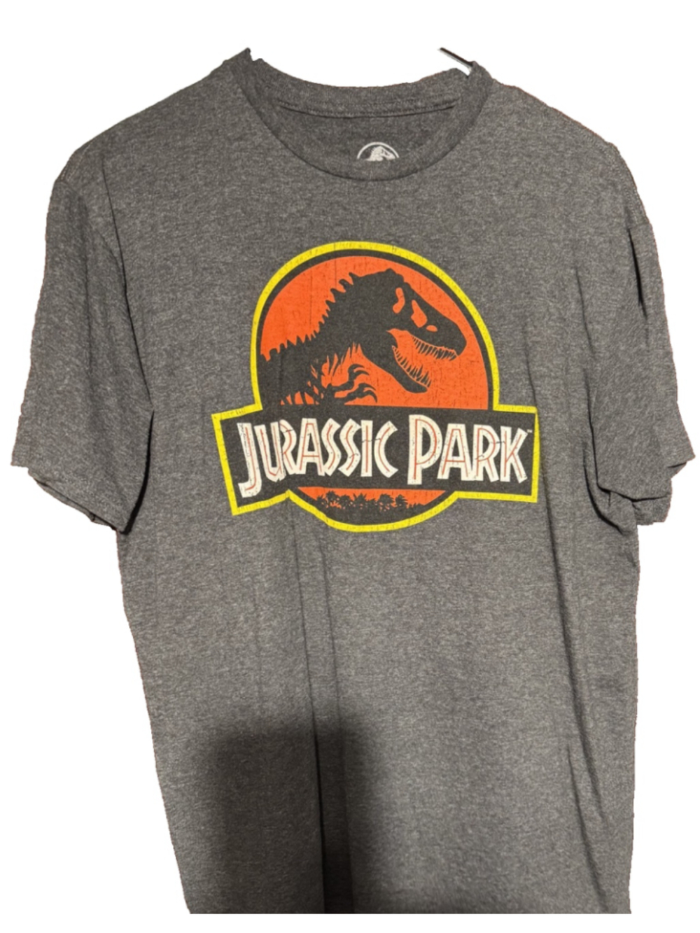 Jurassic Park Logo T-Shirt Gray Men's Size L